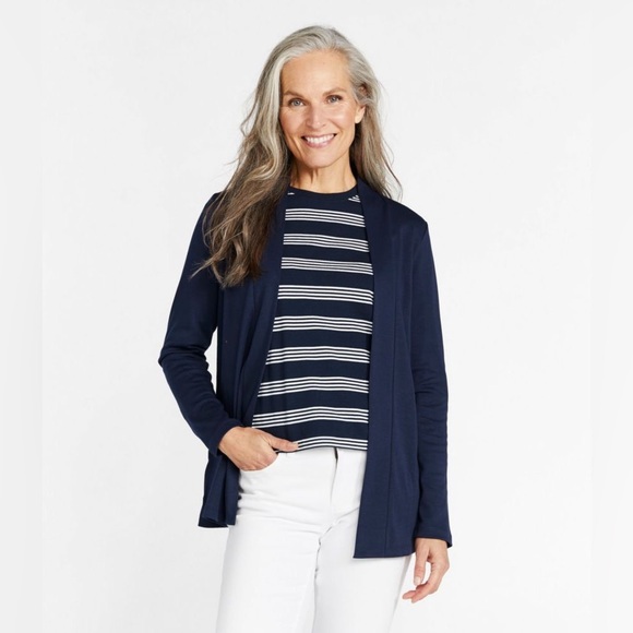 L.L Bean | Women’s Pima cotton open cardigan | size medium - Picture 1 of 8